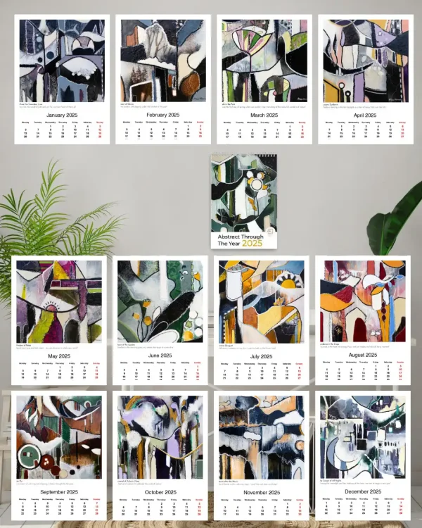 Wandkalender Abstrakte Kunst 2025